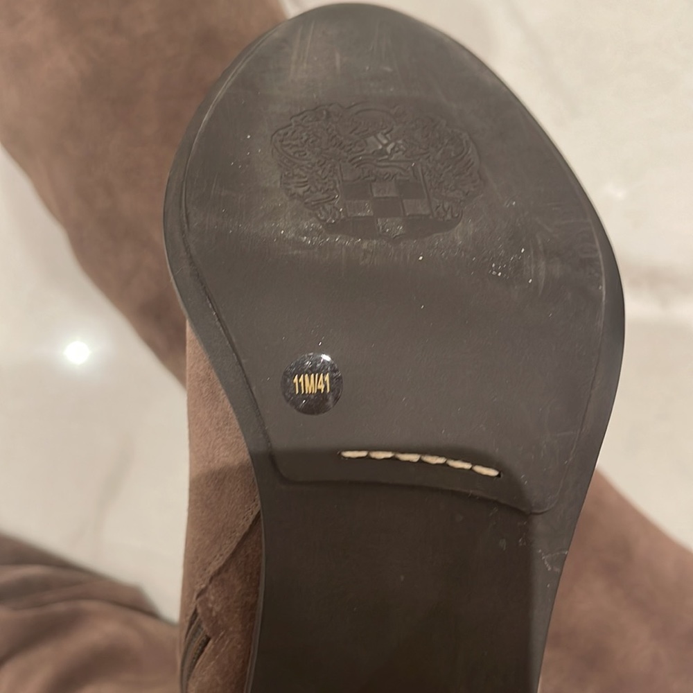 Vince Camuto Brown Suede Over the Knee Boot - Picture 3 of 6